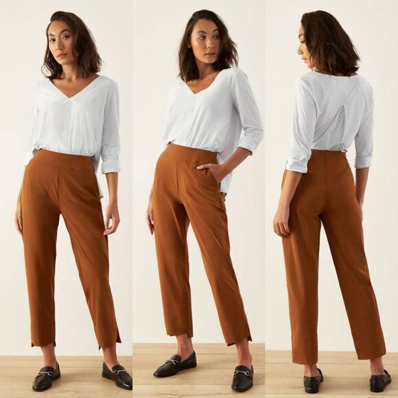 aday Straight Up Dress Pants M, Pecan - Picture 1 of 9